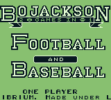 Bo Jackson: Two Games in One screenshot 6 for GameBoy
